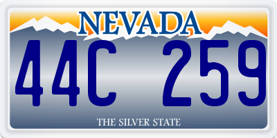NV license plate 44C259