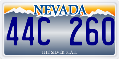 NV license plate 44C260
