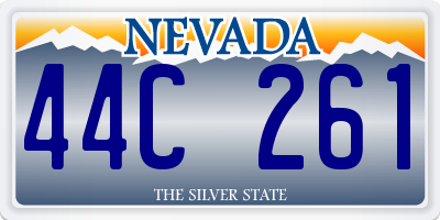 NV license plate 44C261