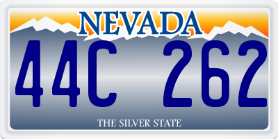 NV license plate 44C262