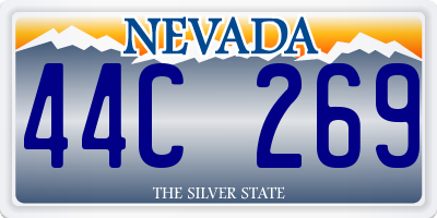 NV license plate 44C269