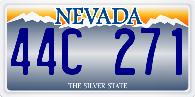 NV license plate 44C271