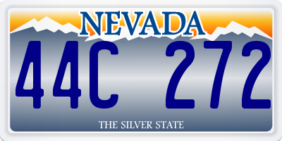 NV license plate 44C272