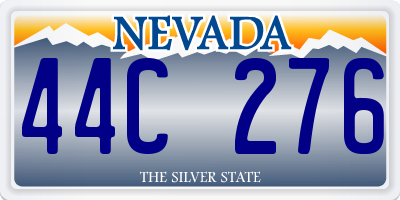 NV license plate 44C276