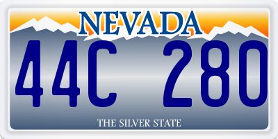 NV license plate 44C280