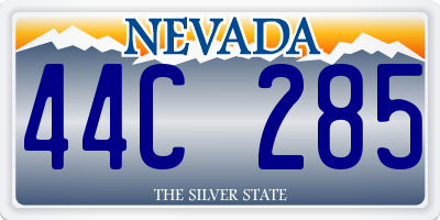 NV license plate 44C285