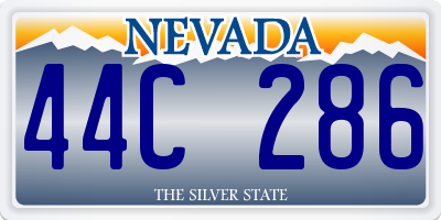 NV license plate 44C286
