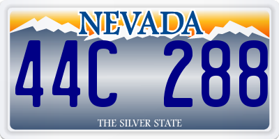 NV license plate 44C288