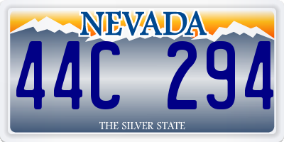 NV license plate 44C294