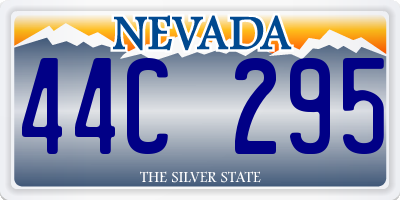 NV license plate 44C295