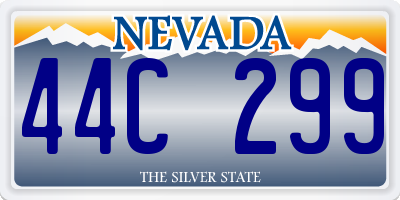 NV license plate 44C299