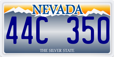 NV license plate 44C350