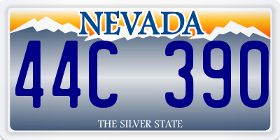 NV license plate 44C390