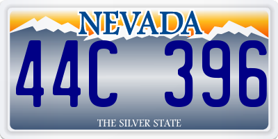 NV license plate 44C396