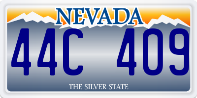 NV license plate 44C409