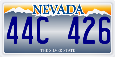NV license plate 44C426