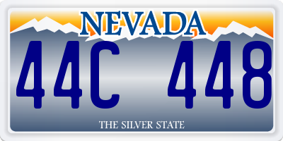 NV license plate 44C448