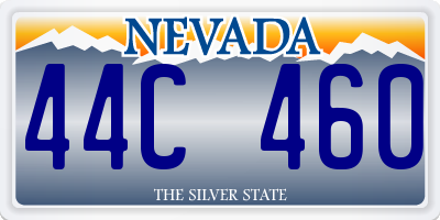 NV license plate 44C460
