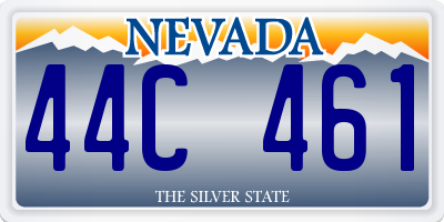 NV license plate 44C461