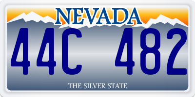 NV license plate 44C482