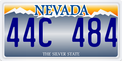 NV license plate 44C484