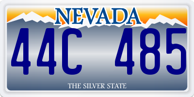 NV license plate 44C485
