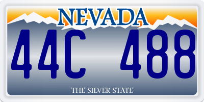 NV license plate 44C488