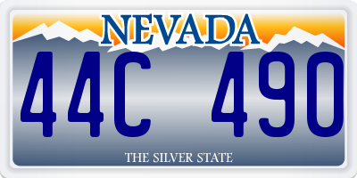NV license plate 44C490