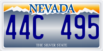 NV license plate 44C495
