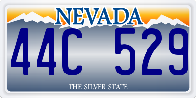 NV license plate 44C529