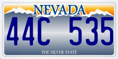 NV license plate 44C535