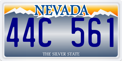 NV license plate 44C561
