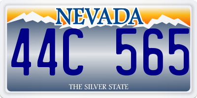 NV license plate 44C565