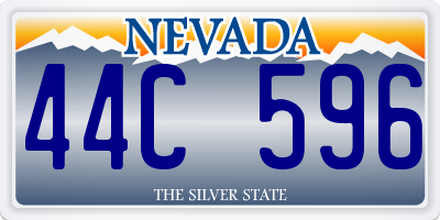 NV license plate 44C596