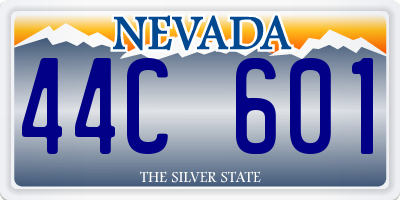 NV license plate 44C601