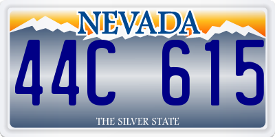 NV license plate 44C615