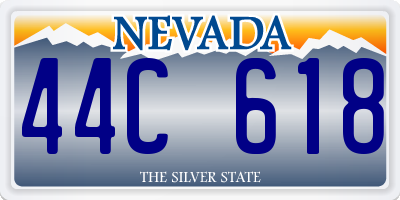 NV license plate 44C618