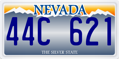 NV license plate 44C621