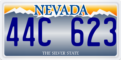 NV license plate 44C623