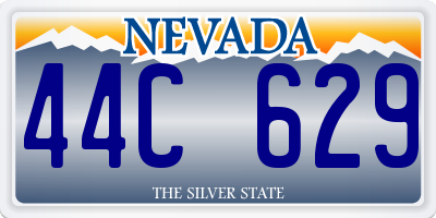 NV license plate 44C629