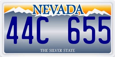 NV license plate 44C655