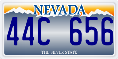 NV license plate 44C656