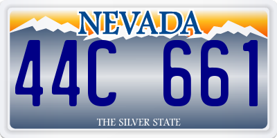 NV license plate 44C661