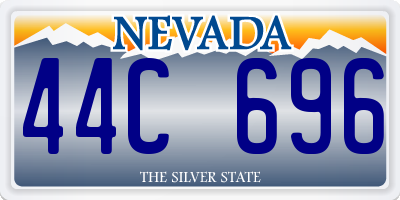 NV license plate 44C696
