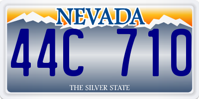 NV license plate 44C710