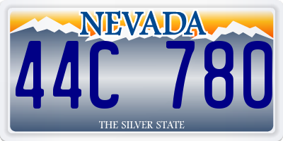 NV license plate 44C780