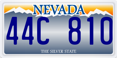 NV license plate 44C810