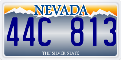 NV license plate 44C813