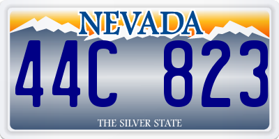 NV license plate 44C823