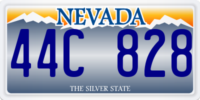NV license plate 44C828